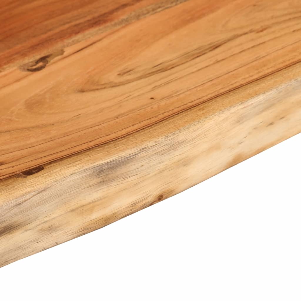 Table Top 160x40x2.5 cm Rectangular Solid Wood Acacia Live Edge