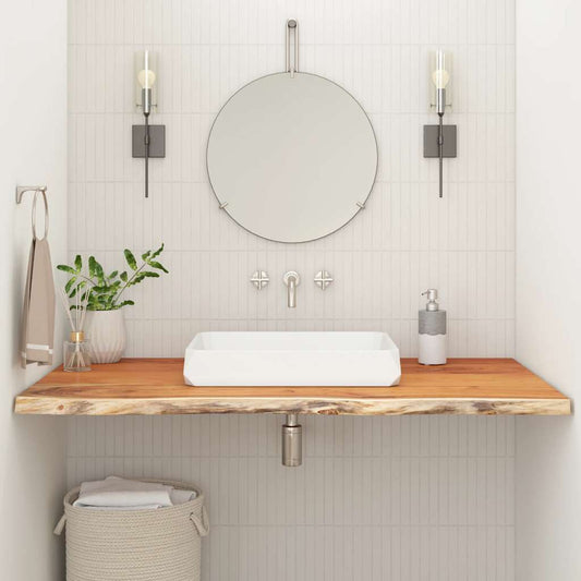 Bathroom Countertop 90x60x2,5 cm Rectangular Solid Wood Acacia