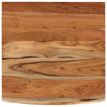 Desk Top 80x80x2.5 cm Square Solid Wood Acacia Live Edge
