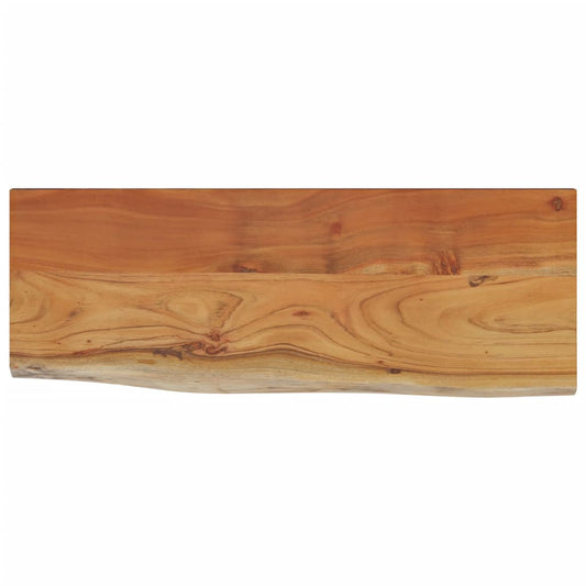 Wall Shelf 50x20x3,8 cm Rectangular Solid Wood Acacia Live Edge