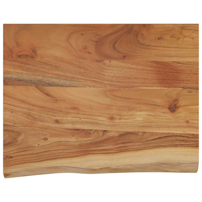 Wall Shelf 50x40x3.8 cm Rectangular Solid Wood Acacia Live Edge
