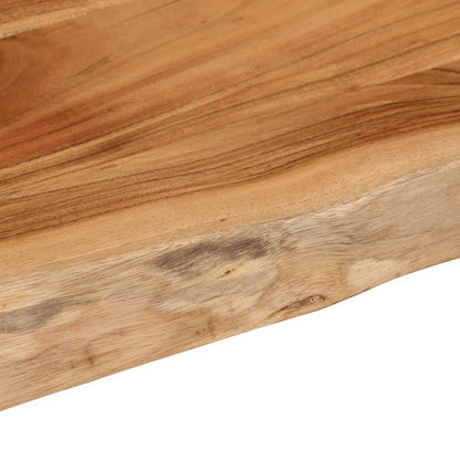 Wall Shelf 50x40x3.8 cm Rectangular Solid Wood Acacia Live Edge