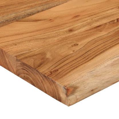Wall Shelf 50x40x3.8 cm Rectangular Solid Wood Acacia Live Edge
