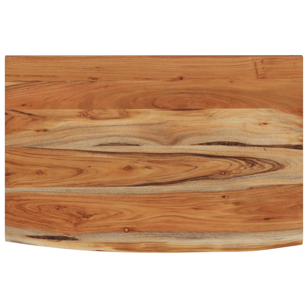 Wall Shelf 70x40x3.8 cm Rectangular Solid Wood Acacia Live Edge