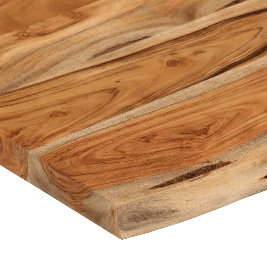 Wall Shelf 70x40x3.8 cm Rectangular Solid Wood Acacia Live Edge