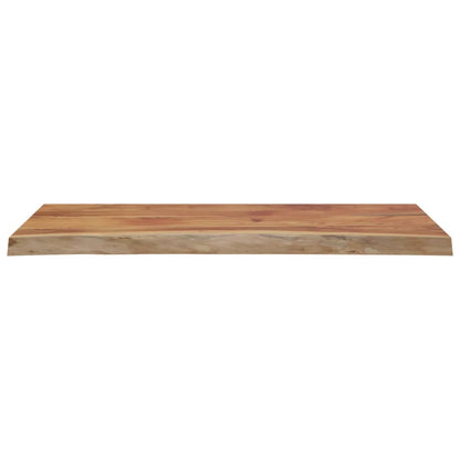 Table Top 90x40x3.8 cm Rectangular Solid Wood Acacia Live Edge