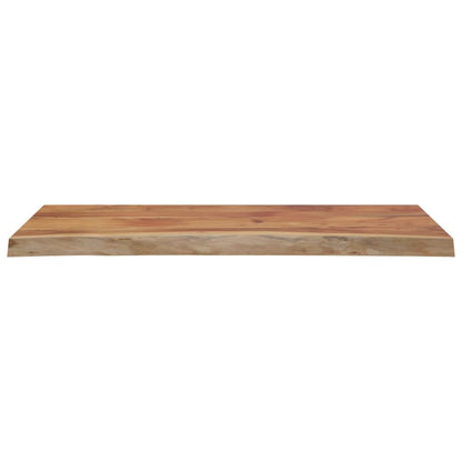 Table Top 100x40x3.8 cm Rectangular Solid Wood Acacia Live Edge