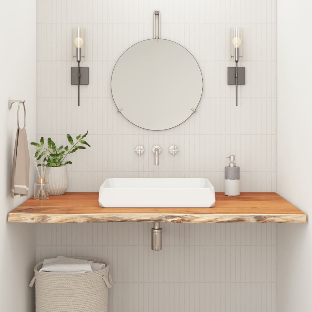 Bathroom Countertop 90x60x3.8 cm Rectangular Solid Wood Acacia