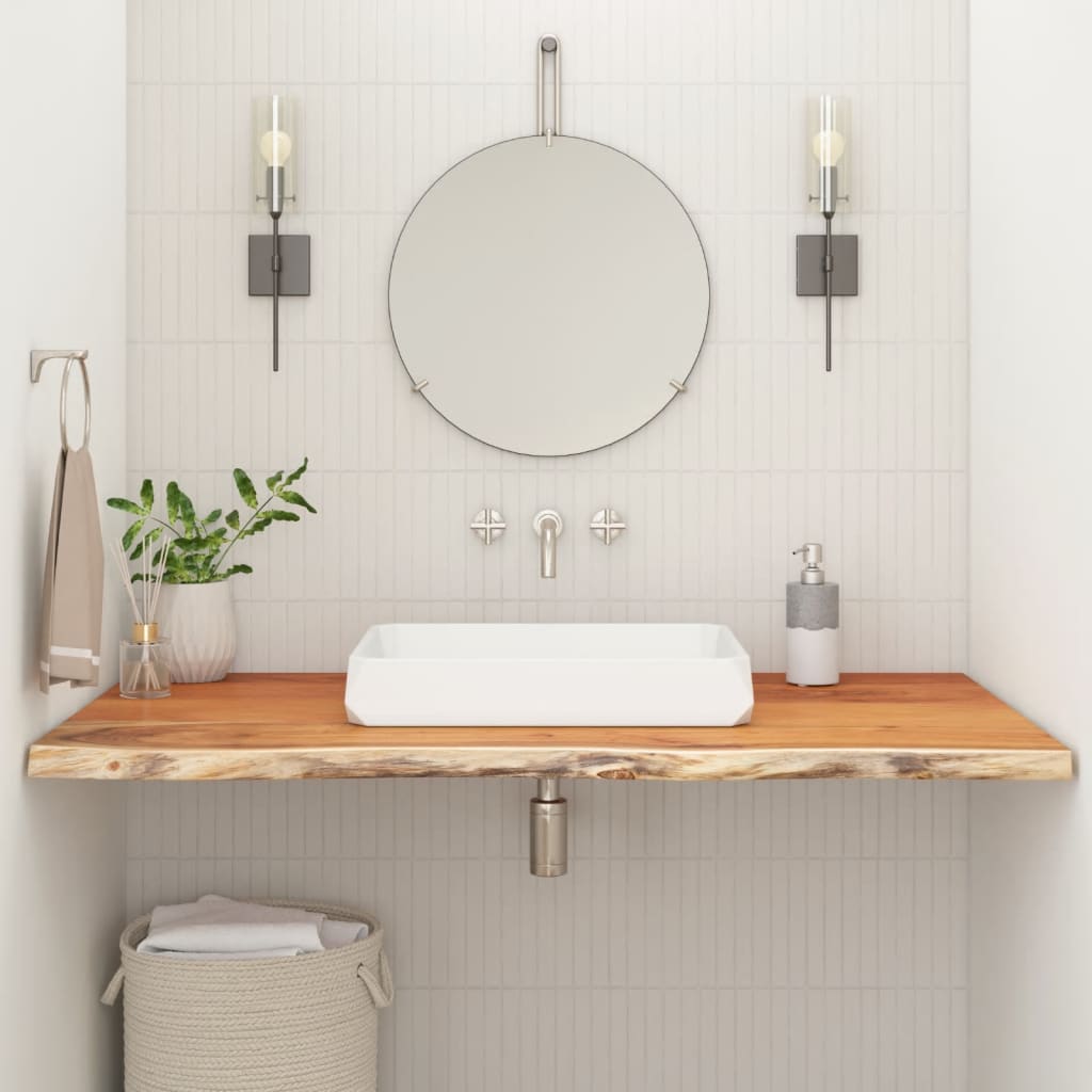 Bathroom Countertop 120x60x3,8 cm Rectangular Solid Wood Acacia