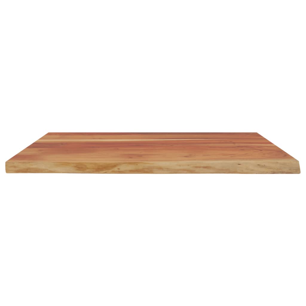Desk Top 90x80x3.8 cm Rectangular Solid Wood Acacia Live Edge
