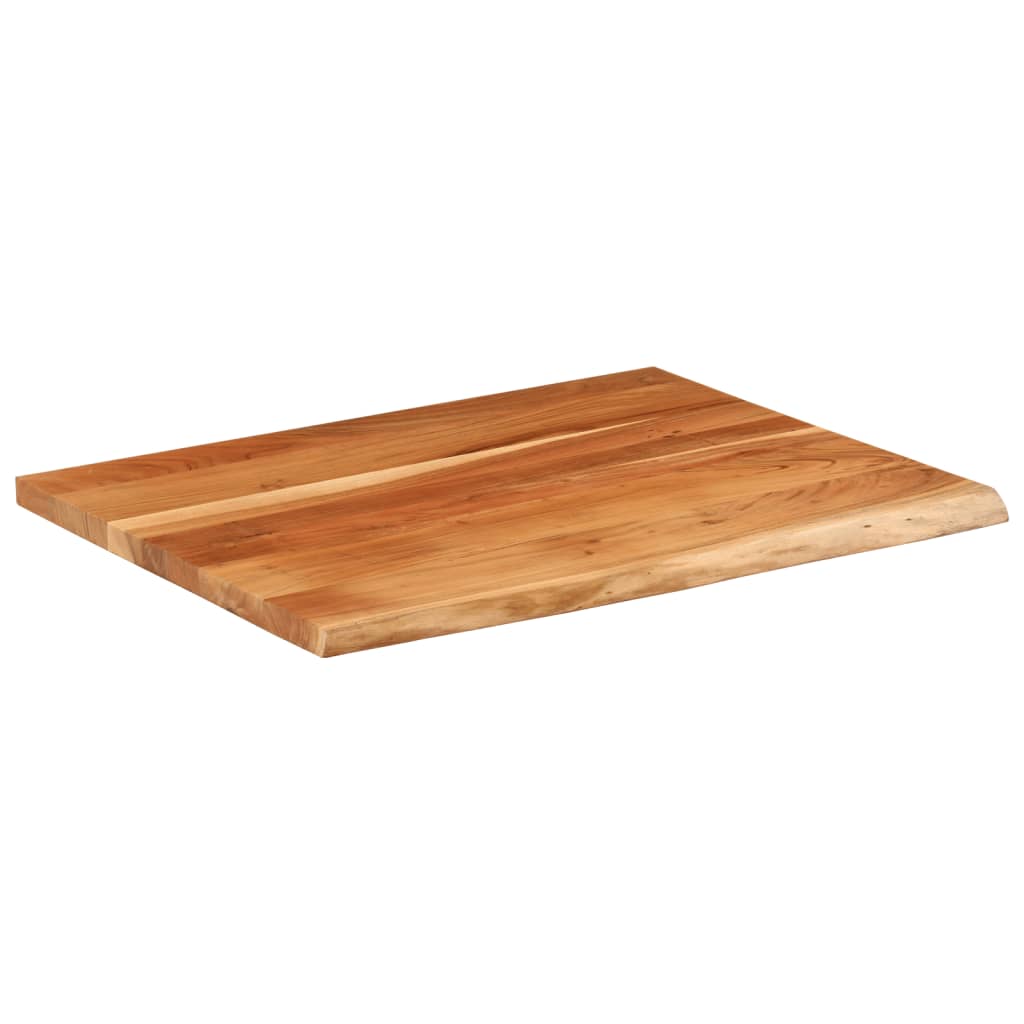 Desk Top 110x80x3.8 cm Rectangular Solid Wood Acacia Live Edge