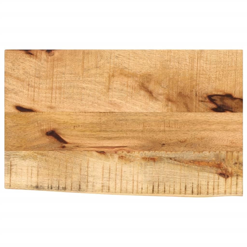 Table Top 50x20x2.5 cm Live Edge Solid Wood Rough Mango