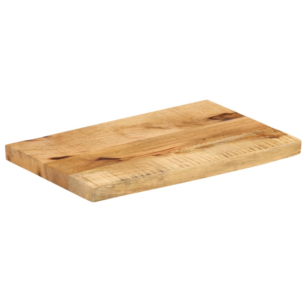 Table Top 50x20x2.5 cm Live Edge Solid Wood Rough Mango