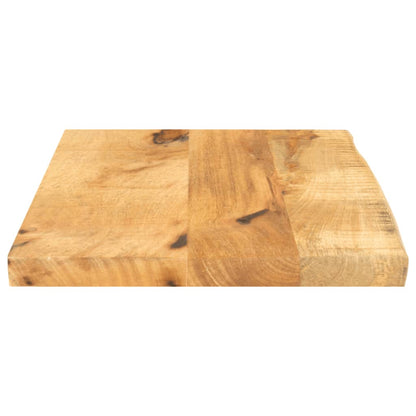Table Top 50x20x2.5 cm Live Edge Solid Wood Rough Mango