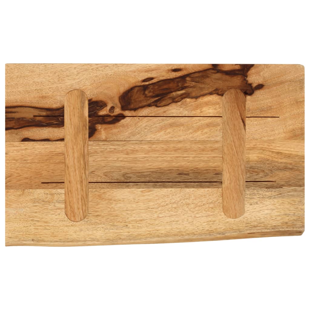 Table Top 50x20x2.5 cm Live Edge Solid Wood Rough Mango