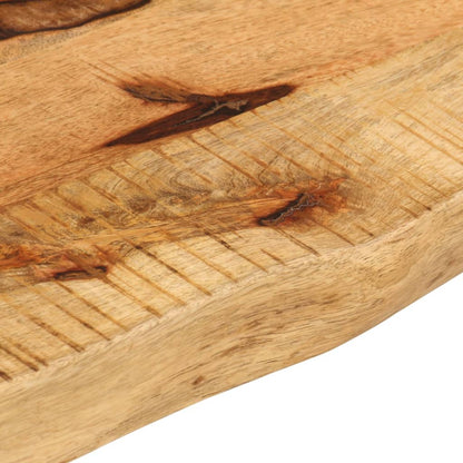 Table Top 50x20x2.5 cm Live Edge Solid Wood Rough Mango