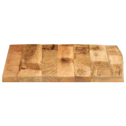 Table Top 40x40x2.5 cm Live Edge Solid Wood Rough Mango