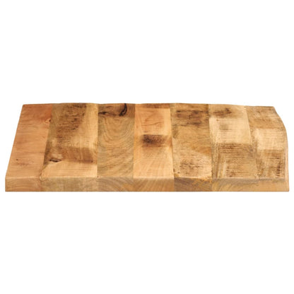 Table Top 60x60x2.5 cm Live Edge Solid Wood Rough Mango