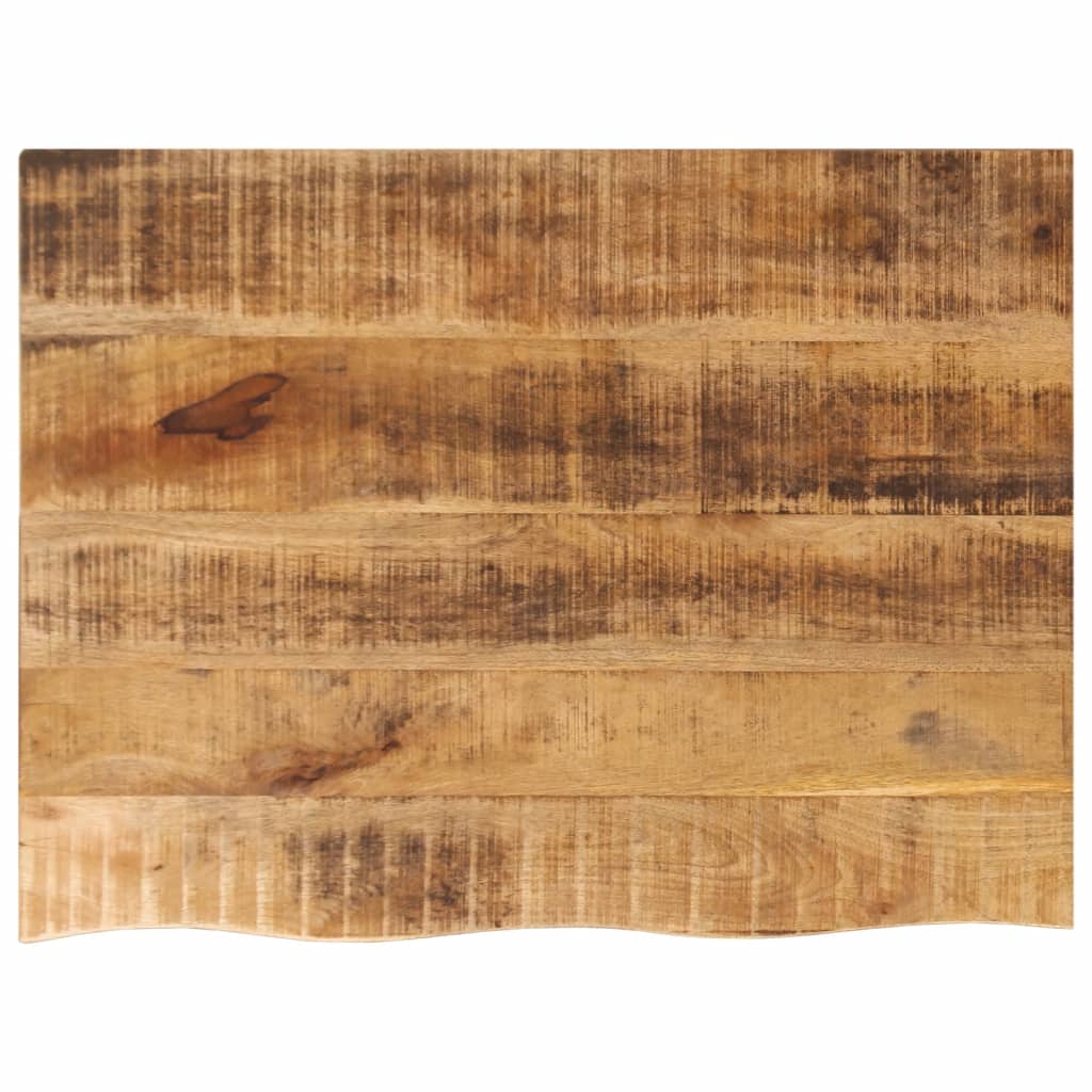 Table Top 70x60x2.5 cm Live Edge Solid Wood Rough Mango