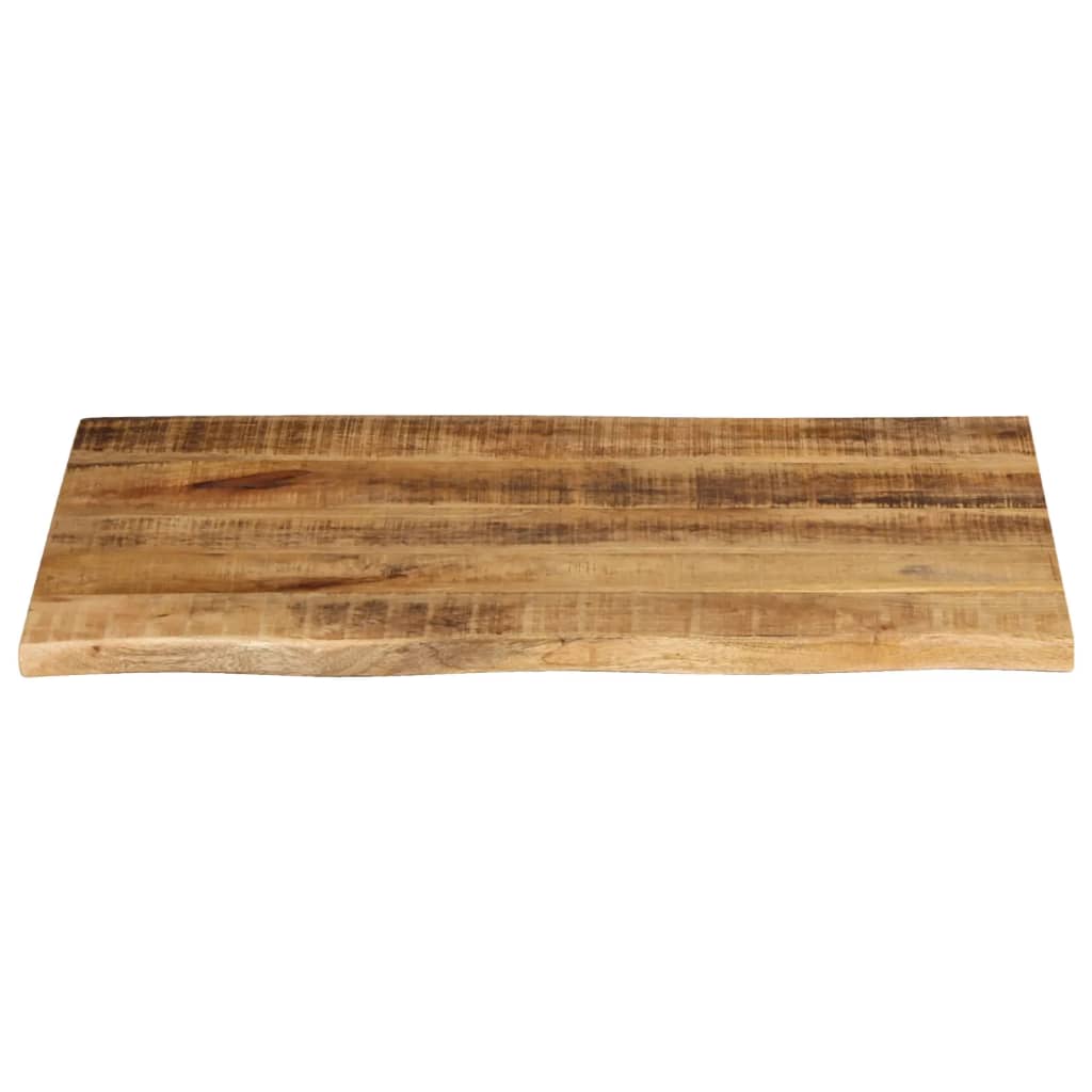 Table Top 80x60x2.5 cm Live Edge Solid Wood Rough Mango