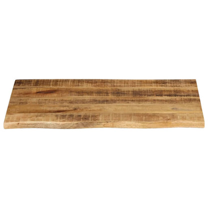 Table Top 80x60x2.5 cm Live Edge Solid Wood Rough Mango