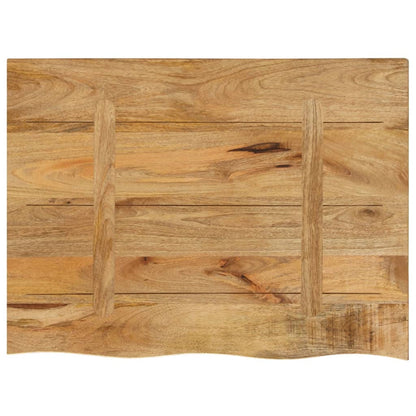 Table Top 80x60x2.5 cm Live Edge Solid Wood Rough Mango