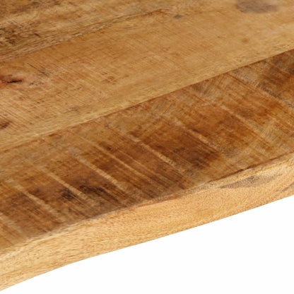 Table Top 80x60x2.5 cm Live Edge Solid Wood Rough Mango