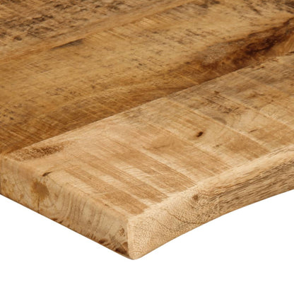 Table Top 80x60x2.5 cm Live Edge Solid Wood Rough Mango