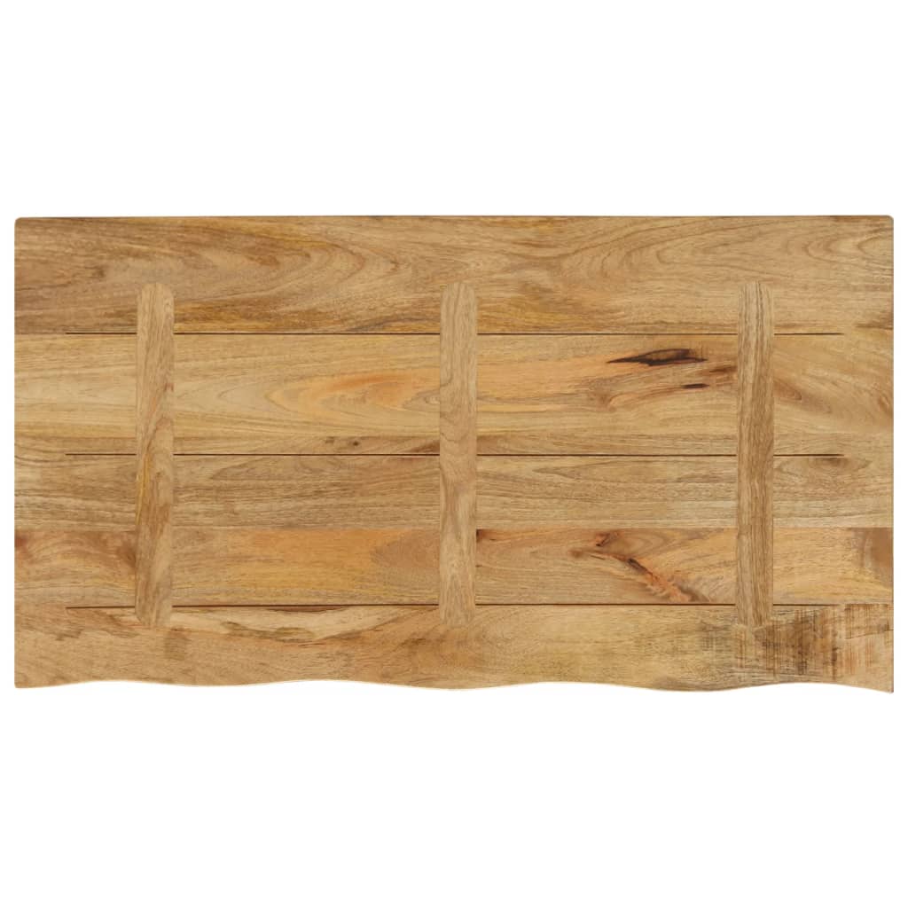 Table Top 100x60x2.5 cm Live Edge Solid Wood Rough Mango