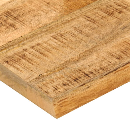 Table Top 80x80x2.5 cm Live Edge Solid Wood Rough Mango