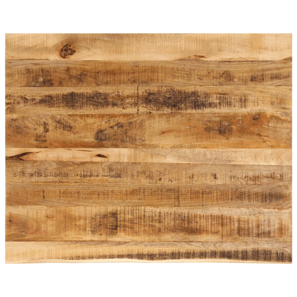 Table Top 100x80x2.5 cm Live Edge Solid Wood Rough Mango