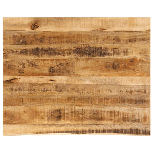 Table Top 100x80x2.5 cm Live Edge Solid Wood Rough Mango