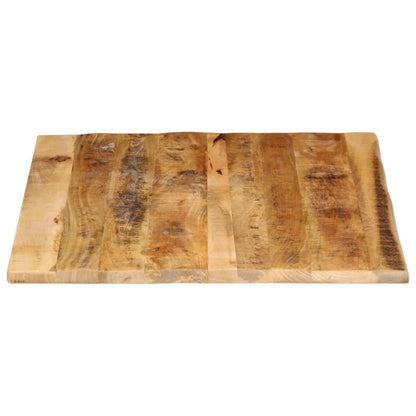 Table Top 100x80x2.5 cm Live Edge Solid Wood Rough Mango