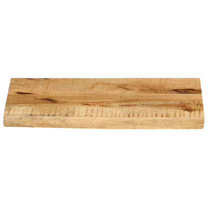 Table Top 40x20x3.8 cm Live Edge Solid Wood Rough Mango
