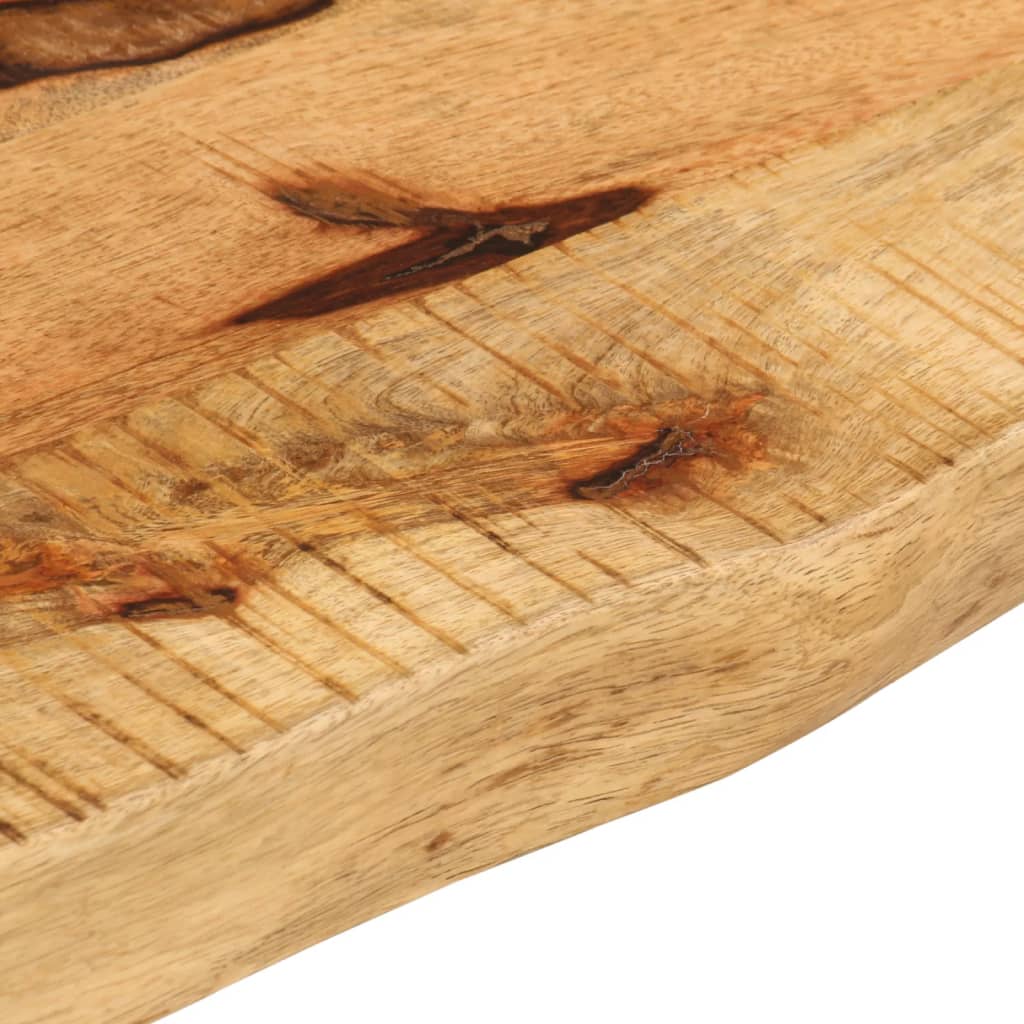 Table Top 40x20x3.8 cm Live Edge Solid Wood Rough Mango