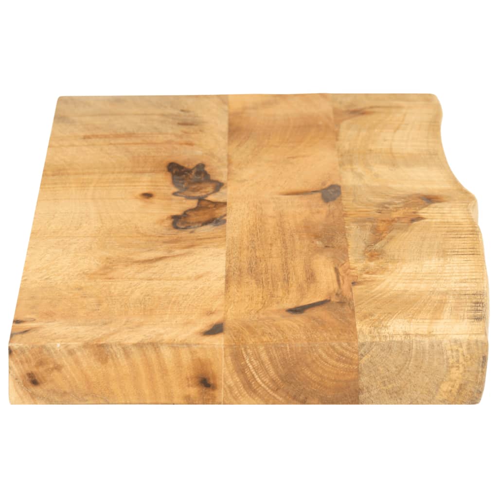 Table Top 110x20x3.8 cm Live Edge Solid Wood Rough Mango