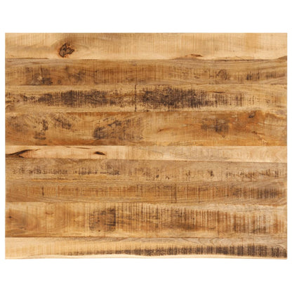 Table Top 90x80x3.8 cm Live Edge Solid Wood Rough Mango