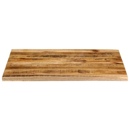 Table Top 90x80x3.8 cm Live Edge Solid Wood Rough Mango