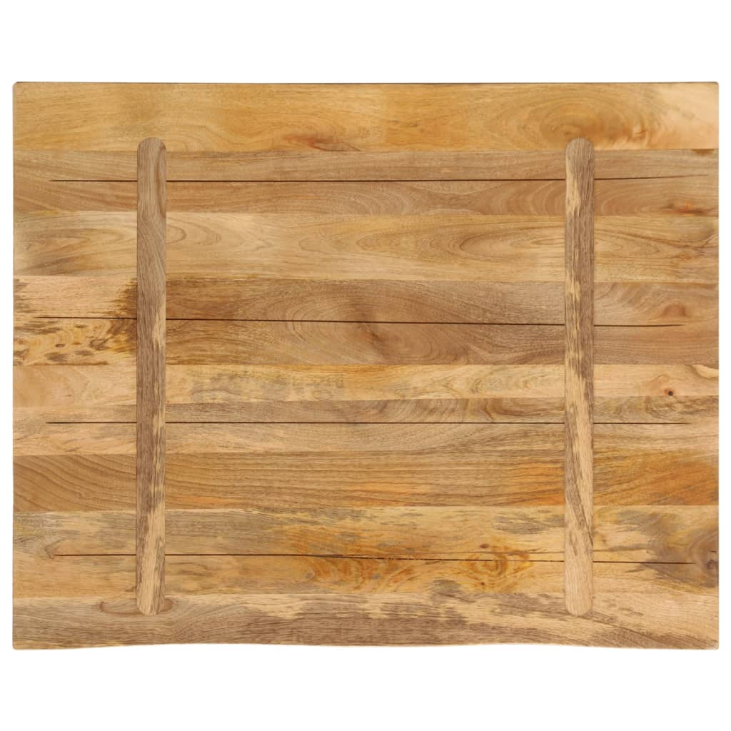 Table Top 90x80x3.8 cm Live Edge Solid Wood Rough Mango