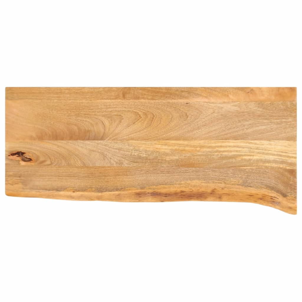 Table Top Live Edge 80x20x2,5 cm Solid Wood Mango
