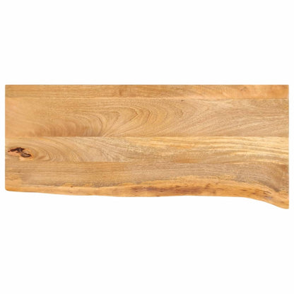 Table Top Live Edge 80x20x2,5 cm Solid Wood Mango