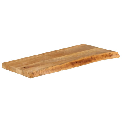 Table Top Live Edge 80x20x2,5 cm Solid Wood Mango