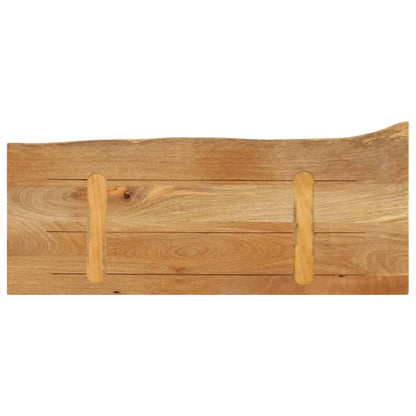 Table Top Live Edge 80x20x2,5 cm Solid Wood Mango