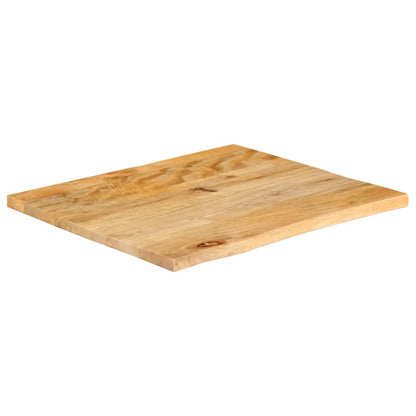Table Top Live Edge 40x40x2.5 cm Solid Wood Mango