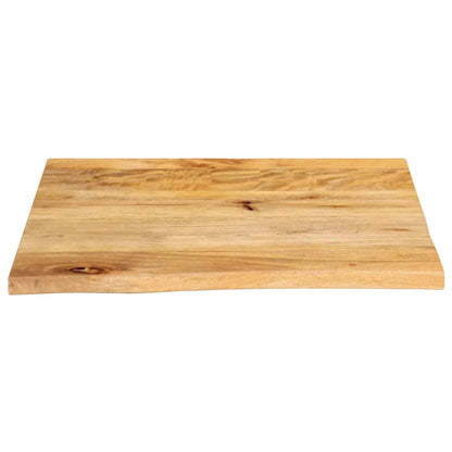 Table Top Live Edge 40x40x2.5 cm Solid Wood Mango