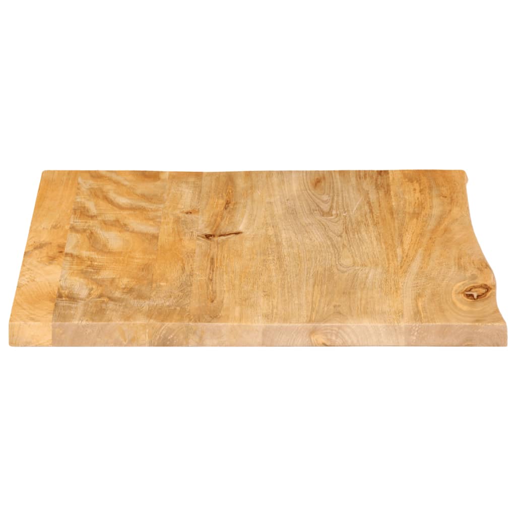 Table Top Live Edge 40x40x2.5 cm Solid Wood Mango