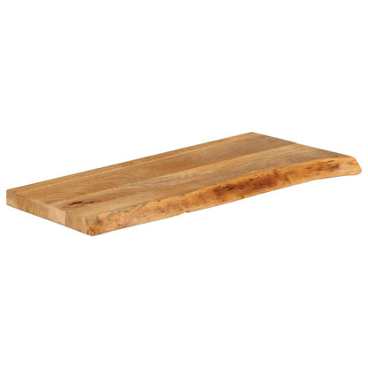 Table Top Live Edge 90x40x2,5 cm Solid Wood Mango