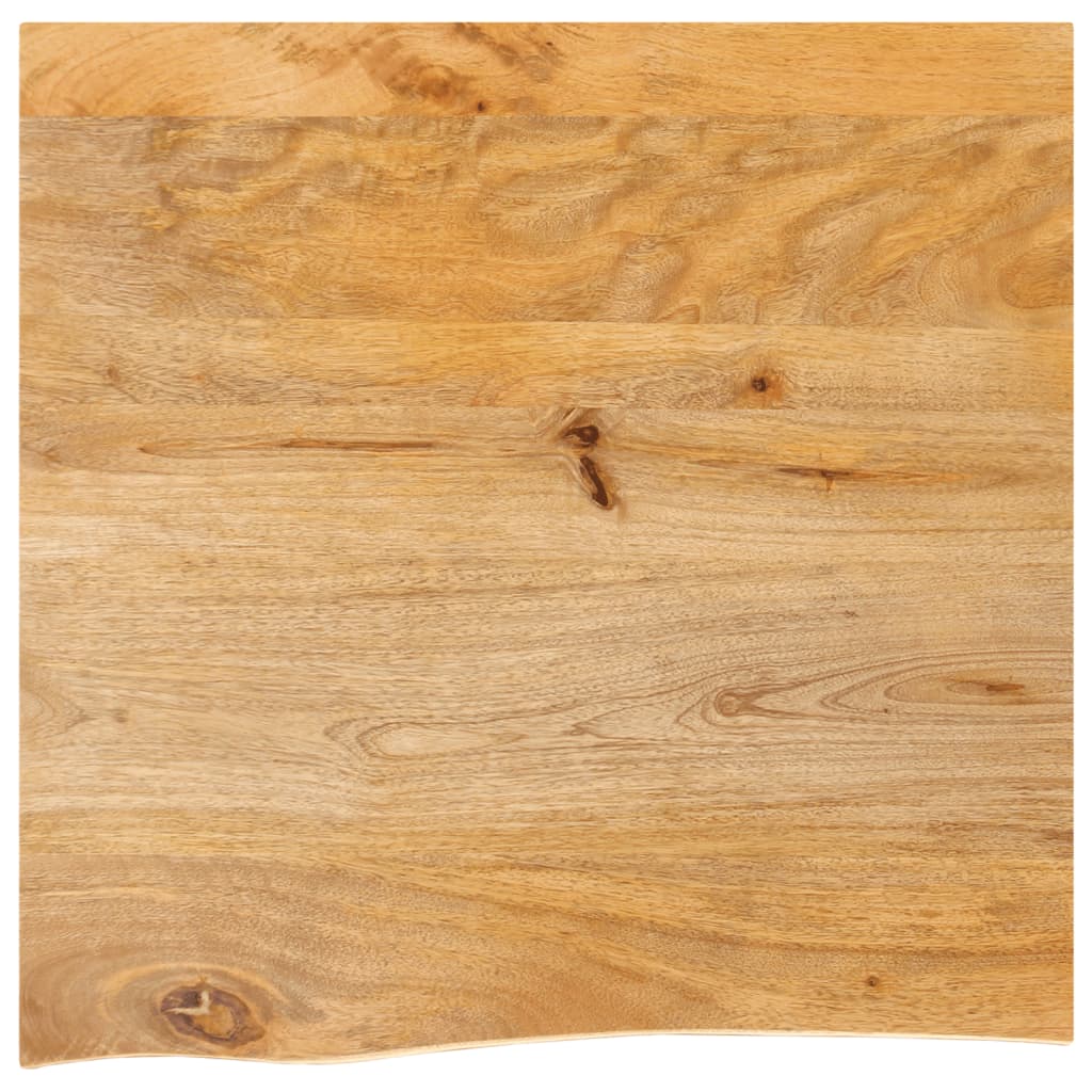 Table Top Live Edge 40x40x3.8 cm Solid Wood Mango
