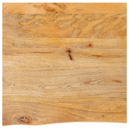 Table Top Live Edge 80x80x3.8 cm Solid Wood Mango