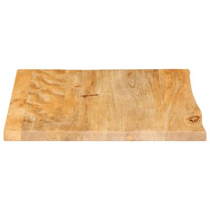 Table Top Live Edge 80x80x3.8 cm Solid Wood Mango
